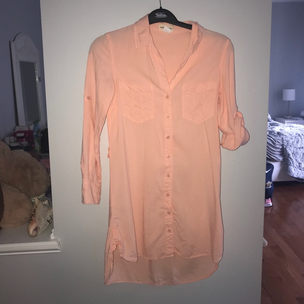 Cloth and stone button down tunic